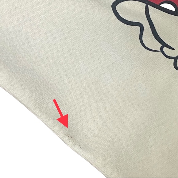 Disney Mickey and Minnie Long Sleeve Fleece Sweatshirt Juniors Medium oversized - Picture 9 of 12